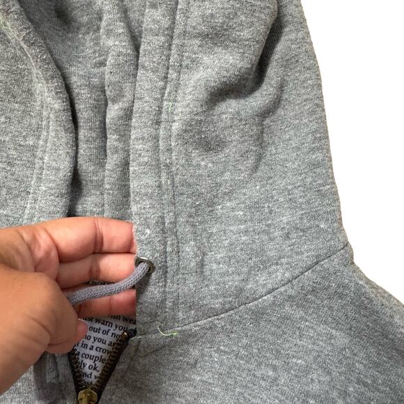 Aviator Nation Gray Hoodie with Multicolor Stripes - Picture 3 of 7